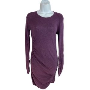MODA International Dress Bodycon Women's X-Small Purple/Plum Long Sleeve…